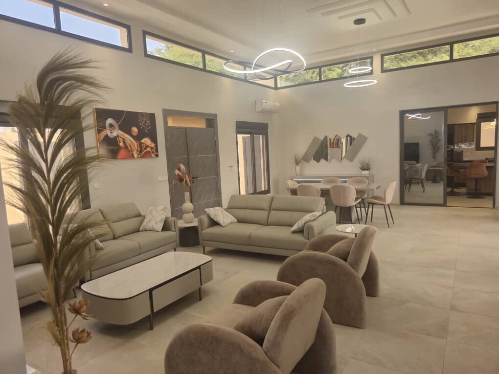 Salon spacieux villa Ngaparou